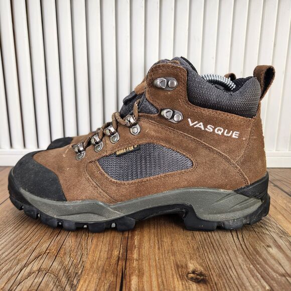 VTG Vasque Ranger Gore-Tex GTX Womens Sz 8 M Brown Suede Waterproof Hiking Boots - Picture 3 of 10